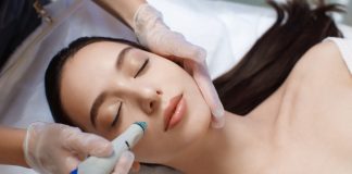 The Future of Skincare: Cutting-Edge Trends to Know Professional female cosmetologist doing Hydradermabrasian procedure in Cosmetology clinic.