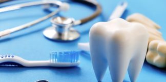 The Link Between Oral Hygiene and Systemic Health Dentistry concept.