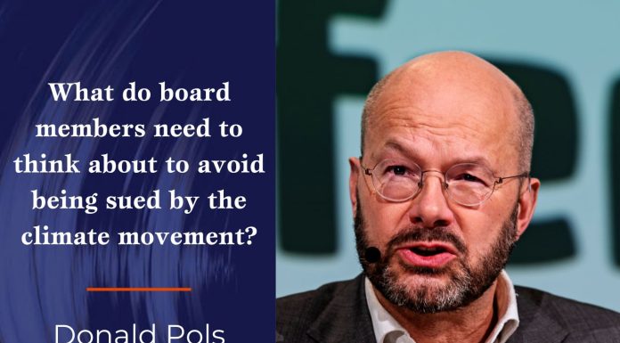The Better Boards Podcast Series: What do Board Members Need to Think About to Avoid Being Sued by the Climate Movement? Donald