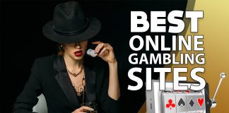 Best Online Gambling Sites for Real Money: Top 10 Gambling Sites for Big Wins in 2024 Sitting woman with best online gambling text