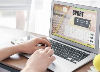 Sport bets on computer