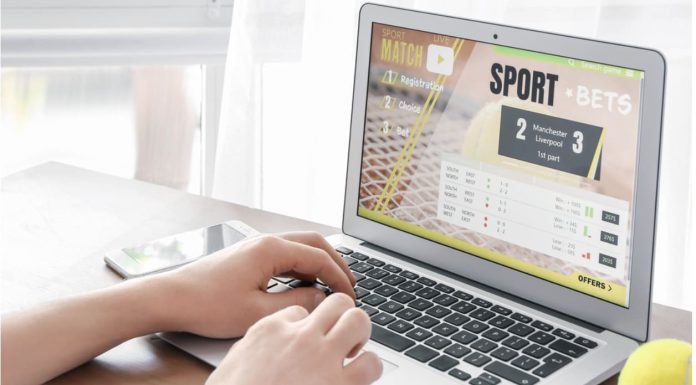 Sport bets on computer