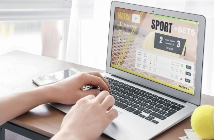 Sport bets on computer