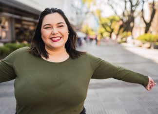 Young woman smiling