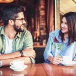 Romantic couple having date