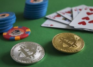 How Do Crypto Casinos Work: A Guide On What They Are and How They Work Bitcoins on poker table