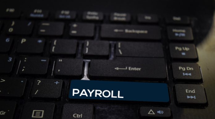 payroll word on keyboard