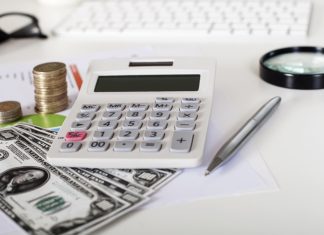 calculator and money finance concept