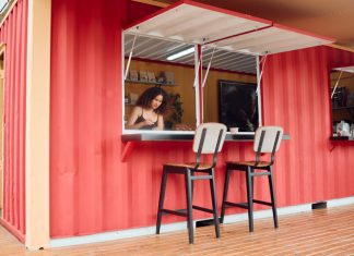 pop-up shop for small business made of container