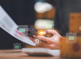 entrepreneur working with document folders ,Management of important document storage of organization ,ERP document system ,quality assessment management With a checklist ,online document database