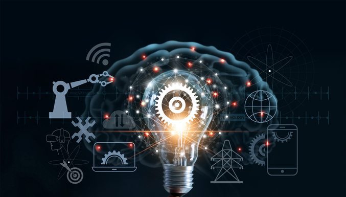 System - light bulb and ideas