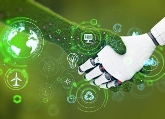 Technology and Nature handshake