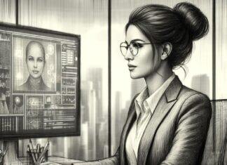 Woman using a computer (1)