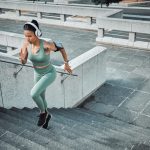 Female doing exercise