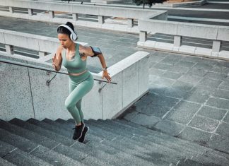 Female doing exercise