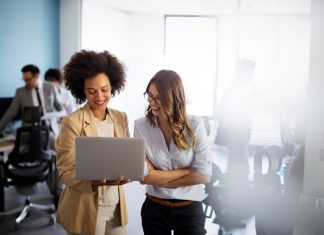 multiethnic women working together