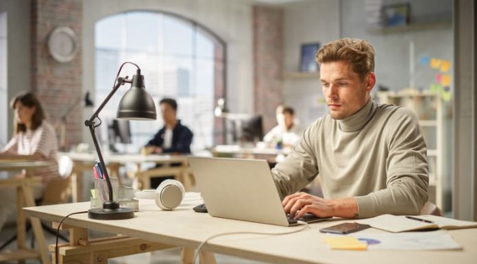 The Advantages of Using a Coworking Space for Your Small Business A man working using laptop