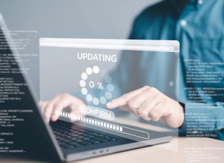 Update software application and hardware upgrade technology concept