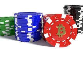 bitcoin and poker chips