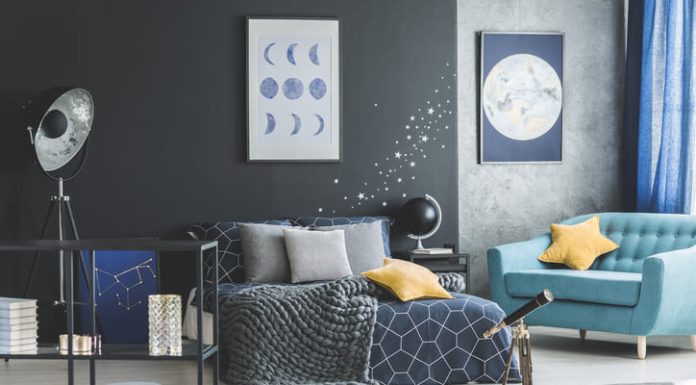 Embracing Nature’s Rhythm: Decorating with Moon Phase Prints Moon design in the bedroom