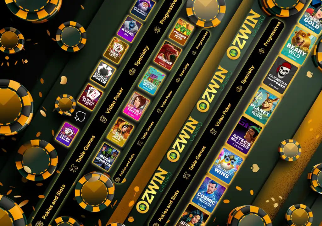 Variety of Games at OzWin Casino Variety of Games at OzWin Casino