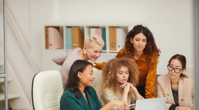 Women working in the office