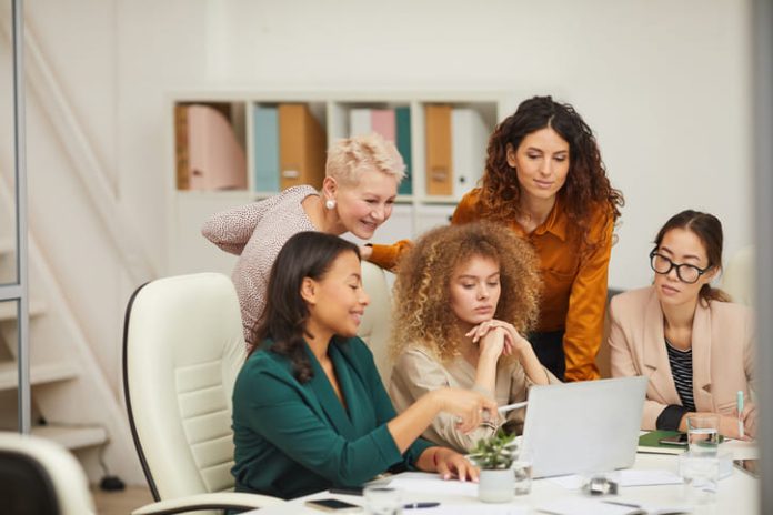 Women working in the office