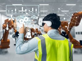 Transforming Safety Training with Virtual Reality employee wearing VR headset