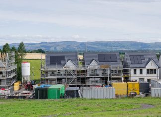Unlocking Potential: The Thriving Landscape of Property Development in Scotland New housing development building site for increased demand in rural areas UK