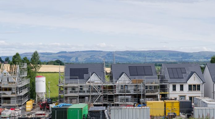 Unlocking Potential: The Thriving Landscape of Property Development in Scotland New housing development building site for increased demand in rural areas UK