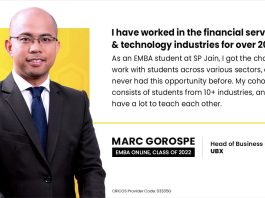 International Exposure to the Best Practices with Sp Jain’s EMBA – Marc Gorospe’s Experience Marc Gorospe’s Experience