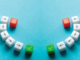 arrow pointing in the middle