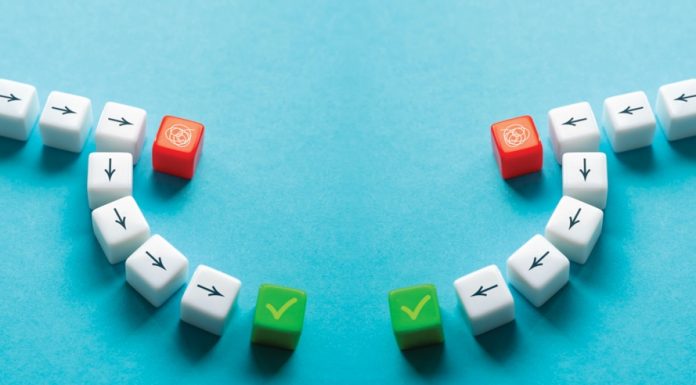 arrow pointing in the middle