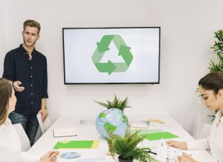 The Best Strategies to Reduce Waste in Your Business Businessman discussing recycle