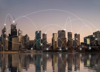 Australia Landscape with Technology