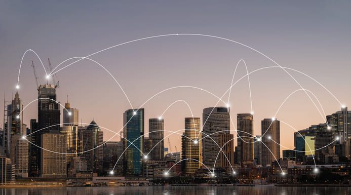 Australia Landscape with Technology