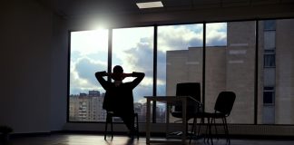 Businessman dreaming about the future