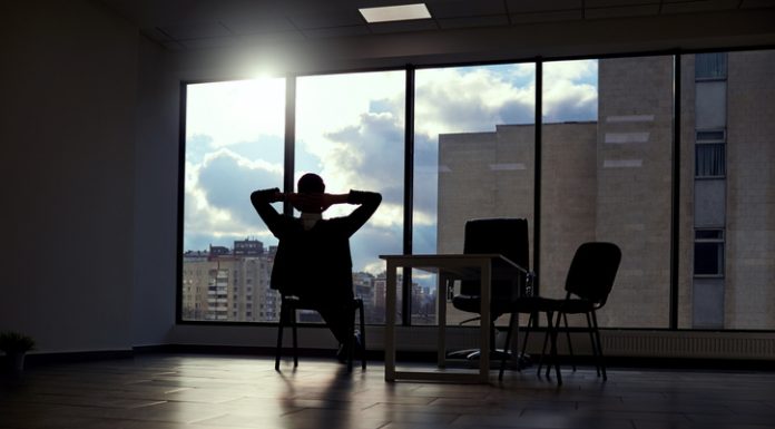 Businessman dreaming about the future