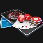 How to Make Money From Online Casino 3d Illustration of Mobile phone with Roulette, play card, dice and chips. Online casino concept