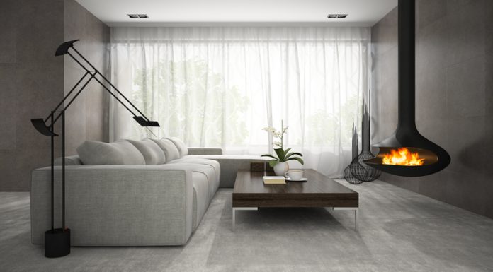 Interior of modern design room