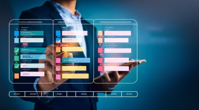 Visualizing tasks progress on a Kanban board in online project management tool.