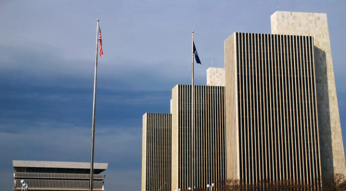 The government buildings and the New York State Museum