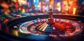 5 Cool Slots with Spooky Themes Roulette wheel glimmers amidst bustling casino floor