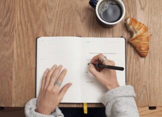 Writing in a journal