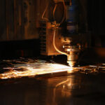 automated machine of metal processing laser