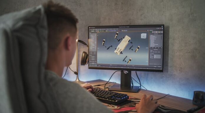 How to do UV Mapping in 3D Modeling Young designer creates 3D model and animation of the robot dog on computer