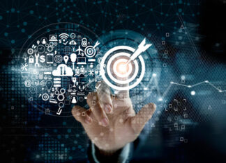 How Digital Marketing Can Transform Your Business Strategy Search by image or video Businessman touching target with icon digital marketing