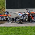 How Custom KTM Graphics Enhance Your Ride: Personalization, Protection, and Performance mountain off-road motorcycles on the parking lot