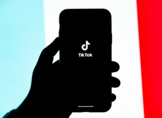 TikTok running on iPhone