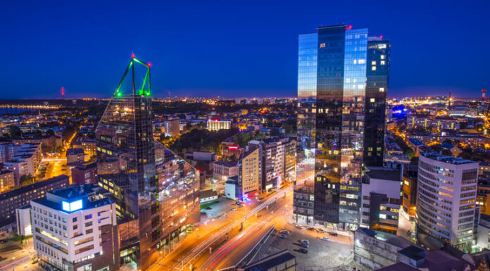Tallinn Estonia Skyline